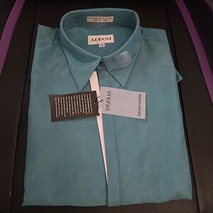 Gorgeous teal colored ALFANI shirt in Medium